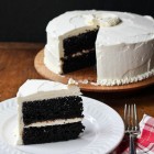 chocolate cake and a slice