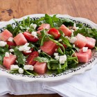watermelon salad with basil vinaigrette