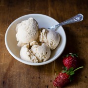 strawberry balsamic & black pepper ice cream | the merry gourmet