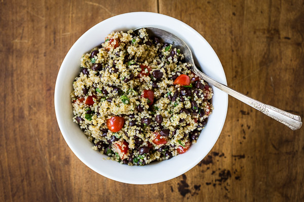 black bean and tomato quinoa salad | the merry gourmet